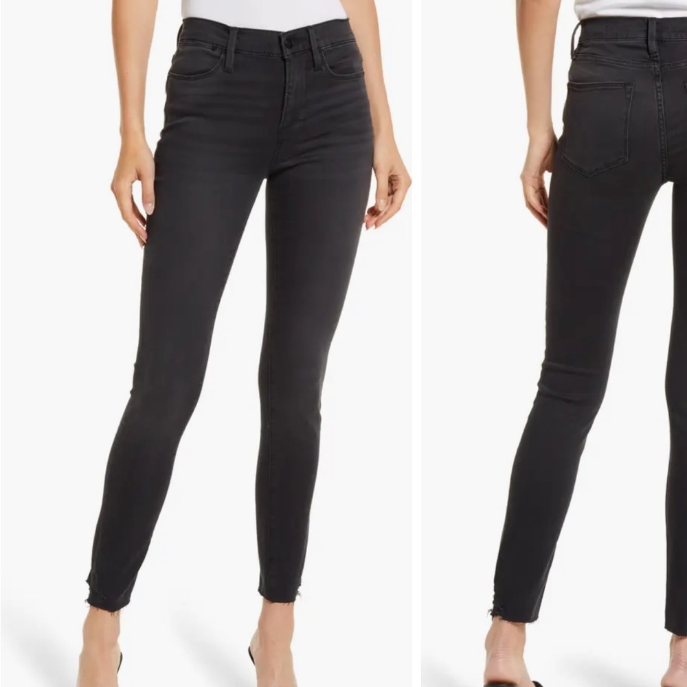 NWOT Frame denim le high skinny jeans size 26 black wash